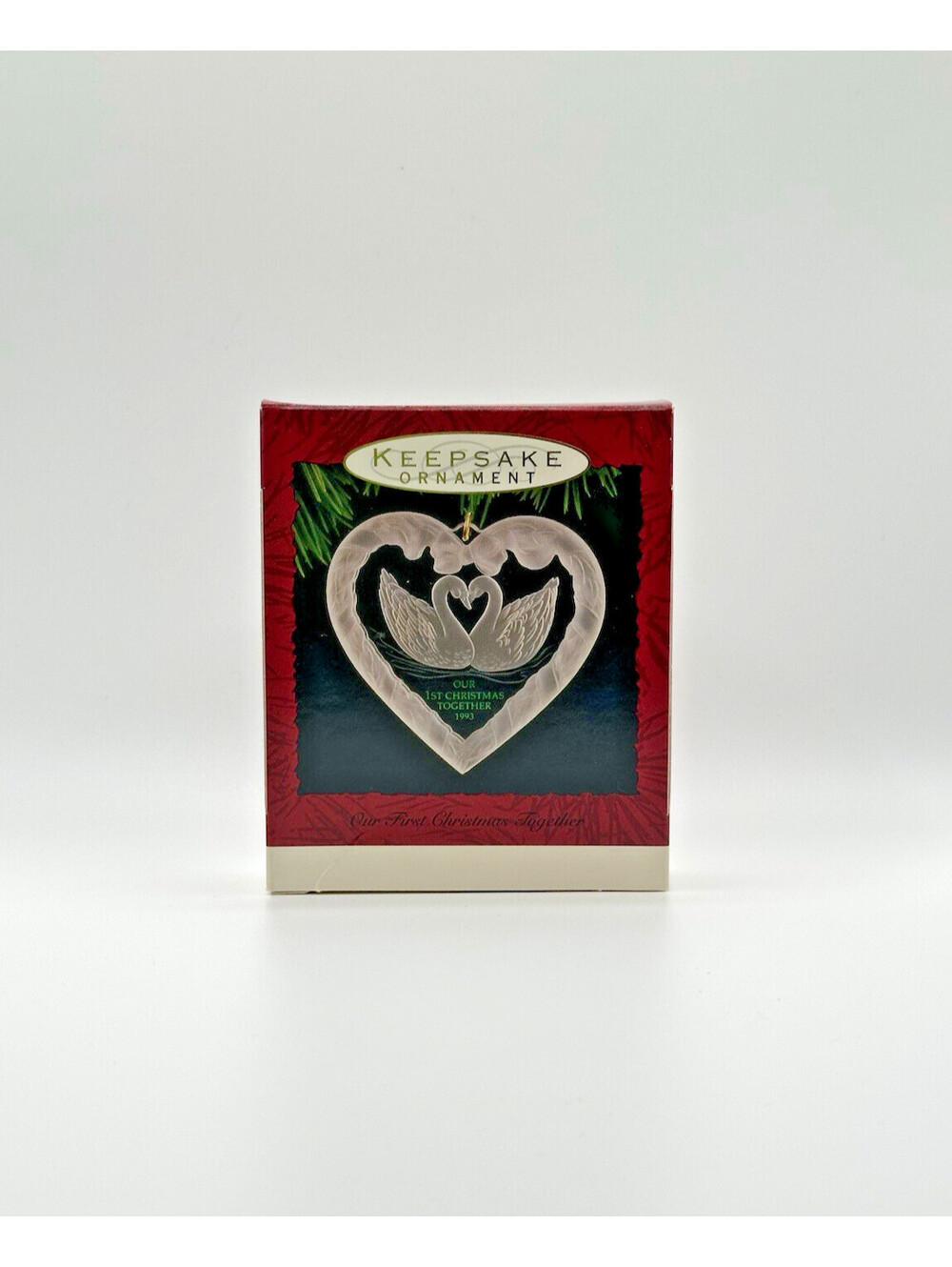 1993 Hallmark Keepsake Acrylic Ornament Our First Christmas Together
